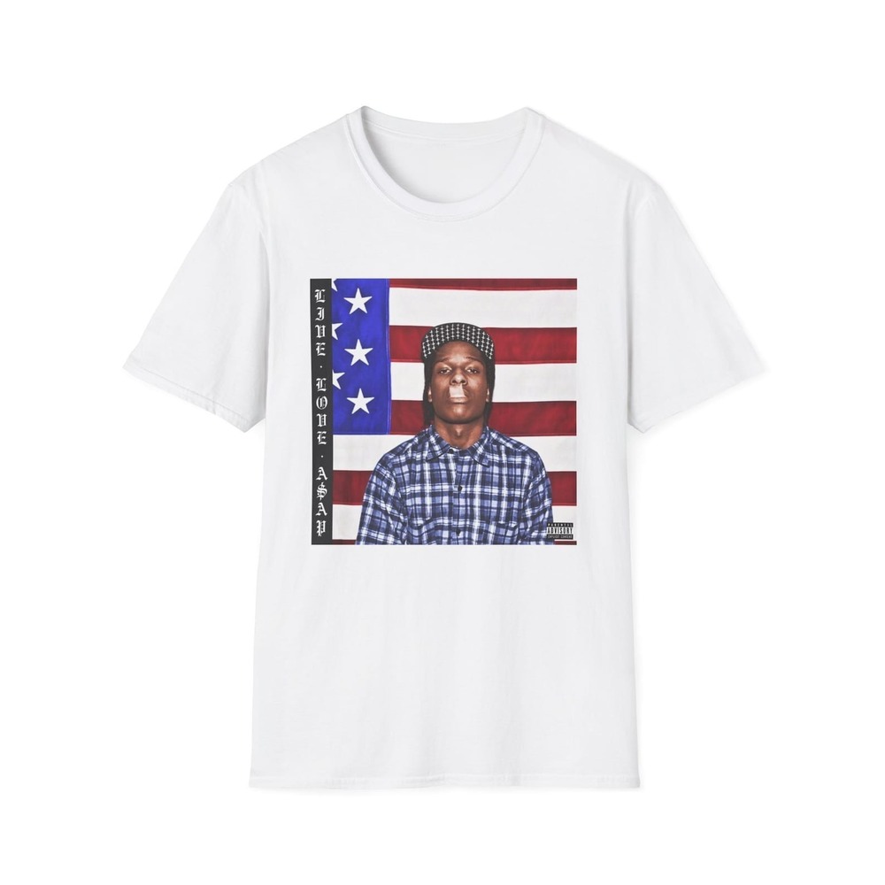 Live.Love.ASAP Colored Cover T-Shirt ASAP Rocky Album Shirt Trendy Graphic